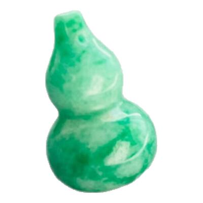 缅甸翡翠干青葫芦福禄吊坠