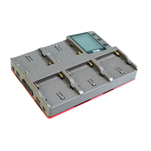 新品飞度小火车FD-NF105/NF105PRO多通道NPF电池充电器适用于索尼NP-F970/750/550电池智能快速充电/读卡器