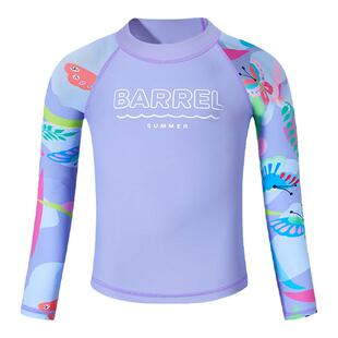 2023夏季新款女童分体式儿童游泳防晒速干中大童长袖长裤泳衣套装