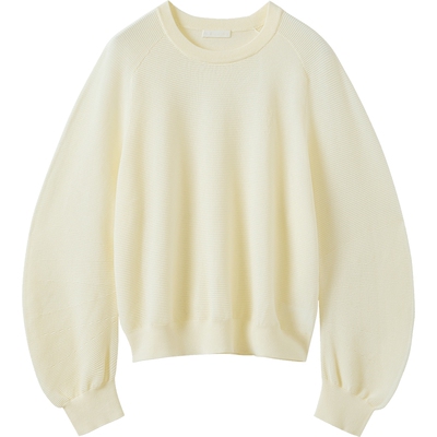 播商场同款纯色套头针织衫女秋新品宽松圆领上衣BDS3SD3195