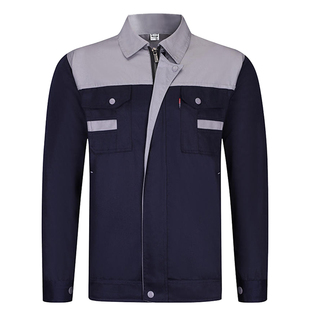 工作服套装定制男女工装劳保服车间厂服汽修工地外套长袖订制春秋