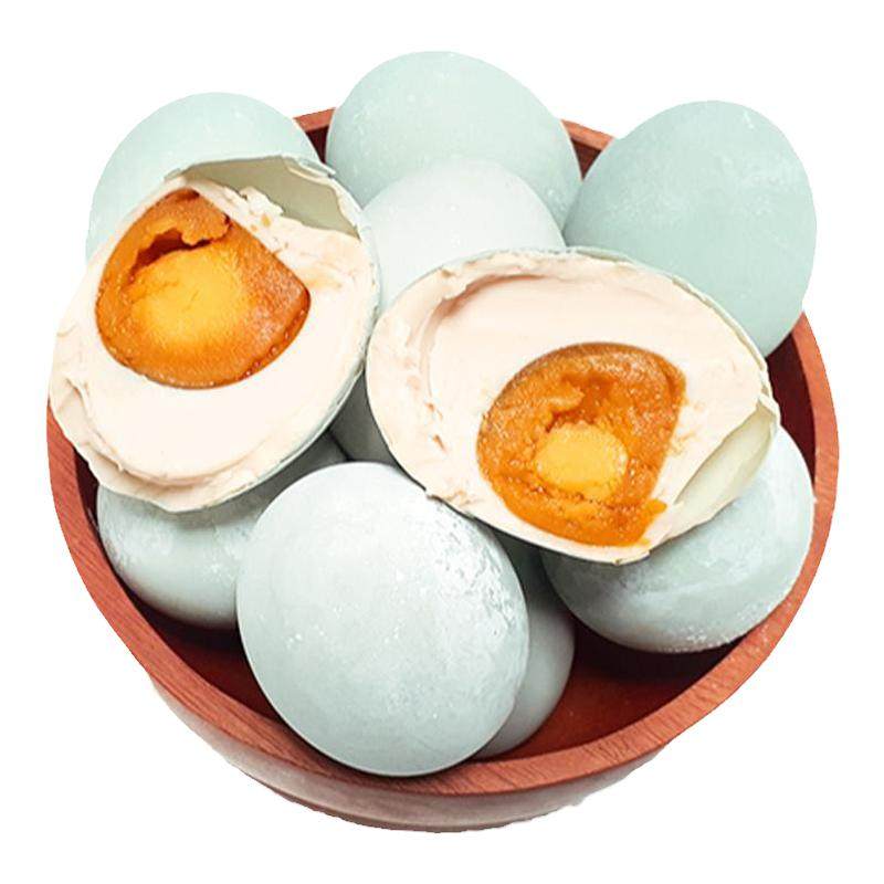 江西鄱阳湖咸鸭蛋正宗红心流油起沙特大熟咸鸭蛋腌制真空即食商用