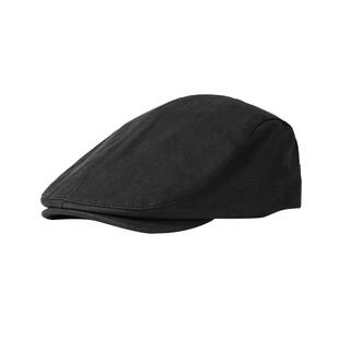 英伦风复古黑色前进帽女春夏休闲百搭黑色贝雷帽女显脸小鸭舌帽子