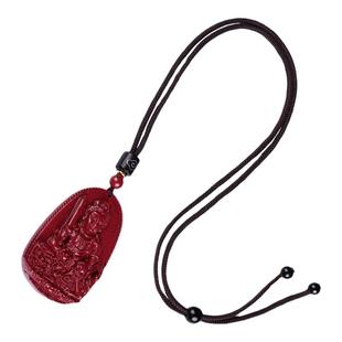 朱砂本命佛吊坠男女项链本命年文殊虚空藏菩萨兔年护身符生肖挂件