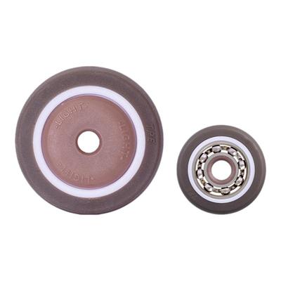 单轮橡胶静音轴承万向轮配件