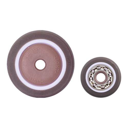 脚轮万向轮配件单独轮子轱辘带轴承软质静音橡胶轮片-单轮