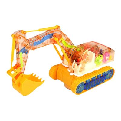 儿童男孩益智婴儿电动挖掘机玩具