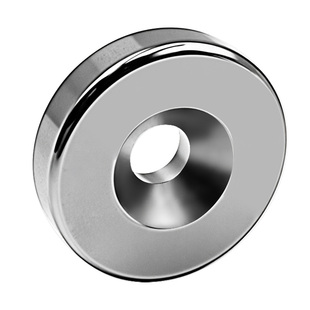 N52磁铁圆形带孔强磁直径6-40mm钕铁硼超强力磁铁永磁 沉孔吸铁石