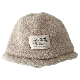 儿童帽子秋冬季保暖加绒加厚护耳帽男女童宝宝韩系穿搭毛绒渔夫帽