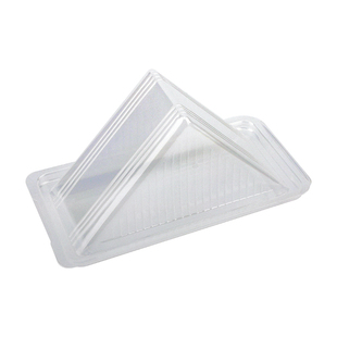 三明治包装盒可微波厚切三文治打包盒三角形食品塑料盒糕点蛋糕盒