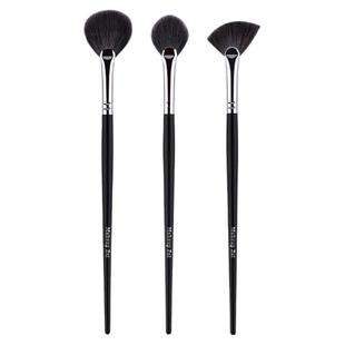 魅仔扇形高光刷斜头面部细节提亮刷火苗余粉刷超柔软动物毛化妆刷