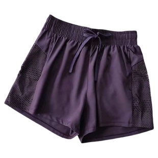 夏季带口袋防走光运动短裤速干宽松跑步健身外穿高腰瑜伽裤健身裤