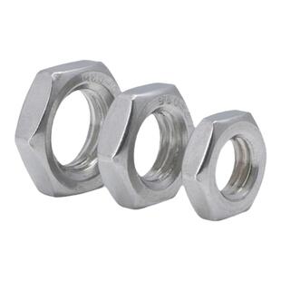 304不锈钢螺母六角螺母M8防松薄螺丝帽M3M4M5M6M10M12M16M18M20