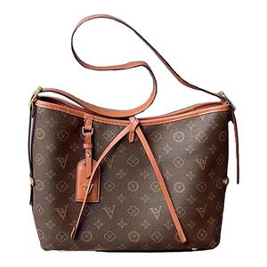 路易Le老花中古Carryall托特包大容量斜挎包今年流行百搭女士大包