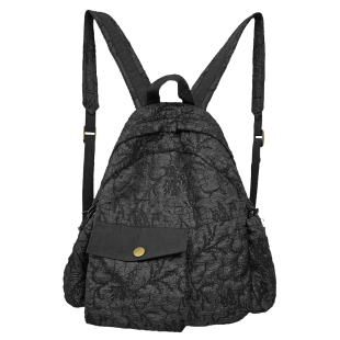 2025新款时尚潮流包包 黑色减压轻便布双肩包 原创小众背包女双肩