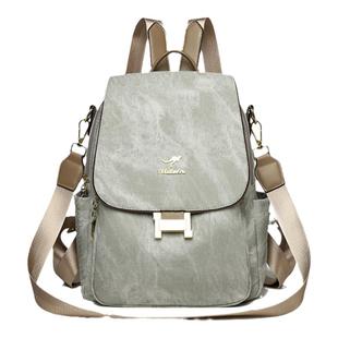 真皮双肩包女2025春新款时尚旅行旅游轻便双肩背包女士大容量包包