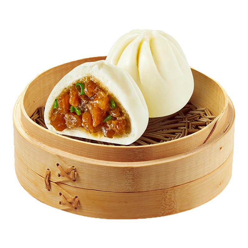 乐肴居鲜肉包加热即食早餐半成品