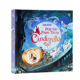 现货 Usborne出品 英文原版绘本 灰姑娘立体书 Pop-up Cinderella 英语全彩纸板书 3D画面童话故事 幼儿童智力开发趣味读本