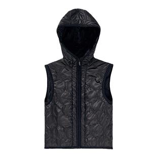 【商场同款】HPLY荷比俪冬季新款女绣花连帽香风马甲背心