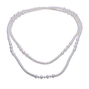 RUANS/阮仕遇见 MEET 高亮泽大小珠毛衣链天然淡水珍珠双层项链