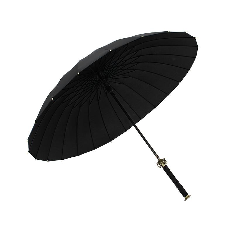 武士長(zhǎng)柄雨傘男士帥氣大號(hào)超大晴雨兩用創(chuàng)意刀傘劍傘結(jié)實(shí)抗風(fēng)直桿