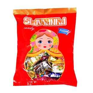 俄罗斯进口斯拉夫系列新年巧克力混合混装糖果圣诞喜糖礼品零食品