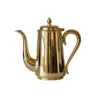 YUKIWA日本咖啡壶不锈钢镀金