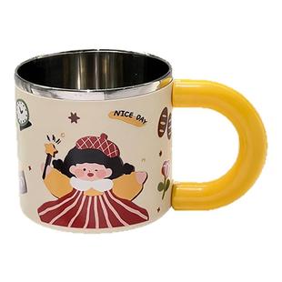 304不锈钢漱口杯牙刷杯一家三口杯儿童刷牙杯四口洗漱杯牙缸套装