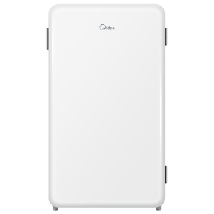 美的93升小型家用单门复古母乳一级宿舍办公室冷藏迷你客厅冰箱