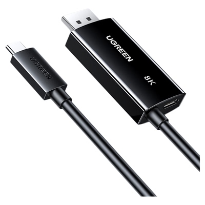 绿联Type-C转DP1.4线带PD充电2米