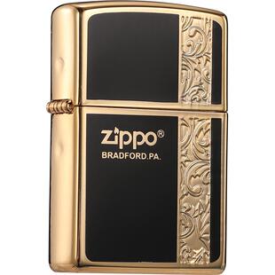 zippo打火机珐琅富贵唐草花正品收藏男士火机送男友礼物原装正版