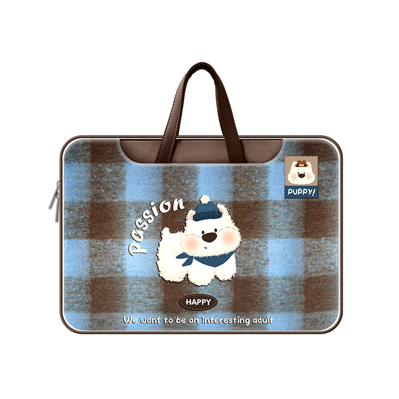 FIREPRINCESS文艺狗笔记本电脑包新款手提适用苹果macbook小新air华为matebook14寸保护套女联想pro16内胆包