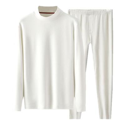 长袖男简约羽毛德绒保暖内衣