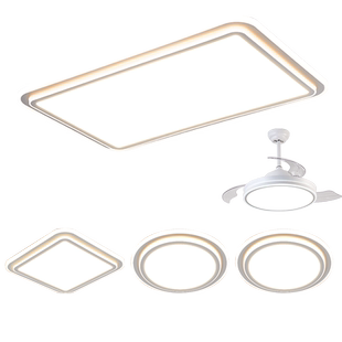 雷士照明客厅吸顶灯现代简约时尚大气中山灯饰智能控制灯具套餐