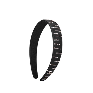 shes茜子轻简百搭烫钻柔软仿真丝缎发箍高级感高颅顶头箍发卡发饰