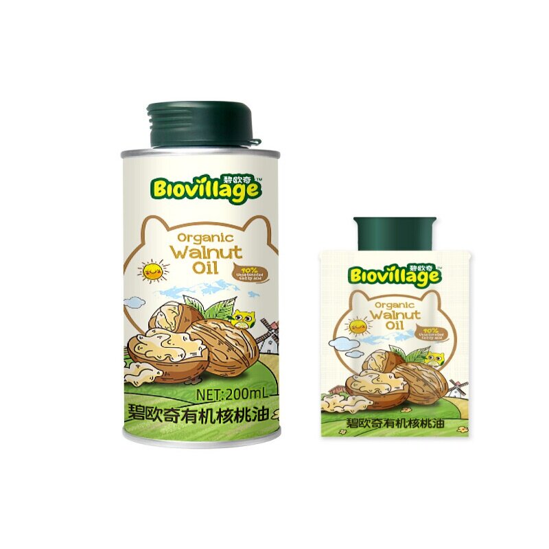 碧欧奇有机核桃油200ml热炒油