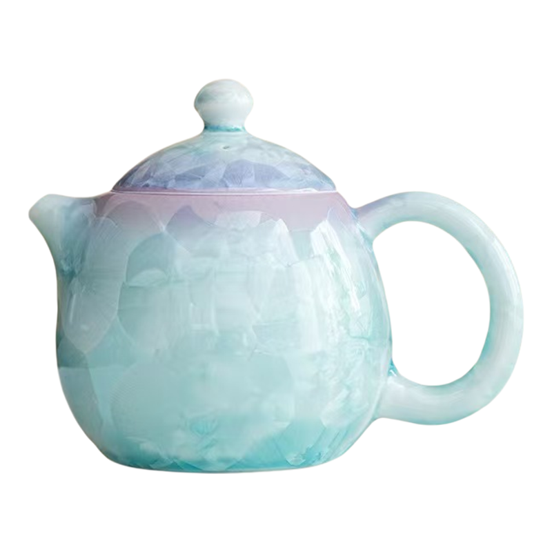冰花结晶釉龙蛋茶壶带礼盒送礼