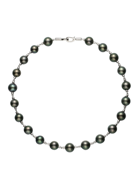 SUDROV素觉黑珍珠灯笼链项链