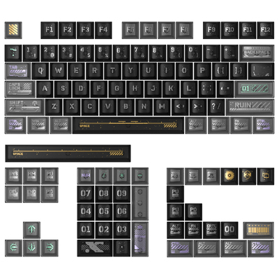 PIIFOX《赛博废墟》客制化热升华个性键帽PBT原厂PC透明键盘键帽