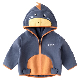 嘟嘟家宝宝春季外套儿童立体卡通连帽衫男童春装女童秋冬保暖上衣