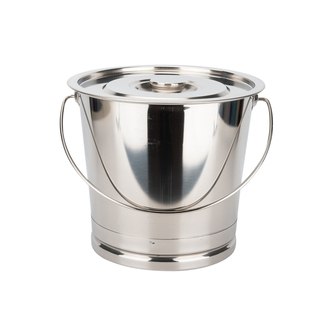 手提式不锈钢提桶带盖加厚水桶大容量食品级家用储水桶幼儿园适用