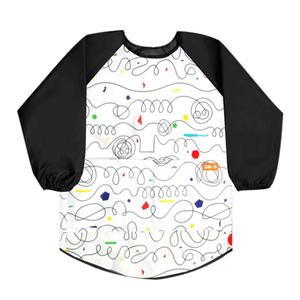 bayb儿童罩衣画画男女宝宝美术防水防脏幼儿园倒反穿衣吃饭围兜