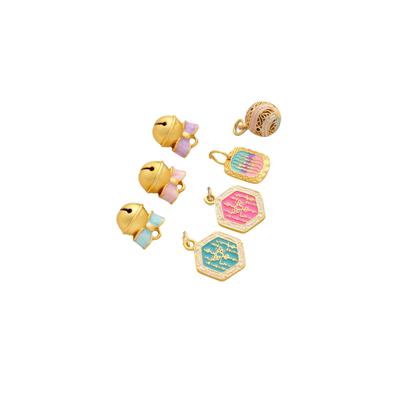 祢饰妮女士铜保色滴油吊坠