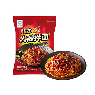 清净园韩式火辣拌面加热即食246g*3袋