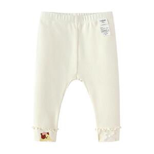 巴拉巴拉童装宝宝裤子女童婴儿打底裤翻脚口设计精致绣花可爱萌趣