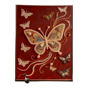 中国风敦煌蝴蝶珍珠画diy材料包手工数字油画高级感客厅装饰挂画