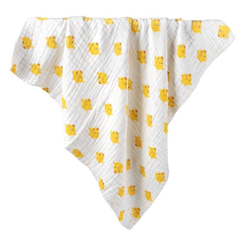 BETHY婴儿纱布浴巾新生宝宝包被儿童洗澡斗篷6层超软纯棉a类纱巾