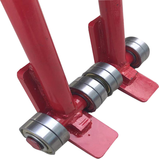 起重撬棒实心翘棍起重带轮子双轴承撬棍扁头杠杆搬运工具重型3吨