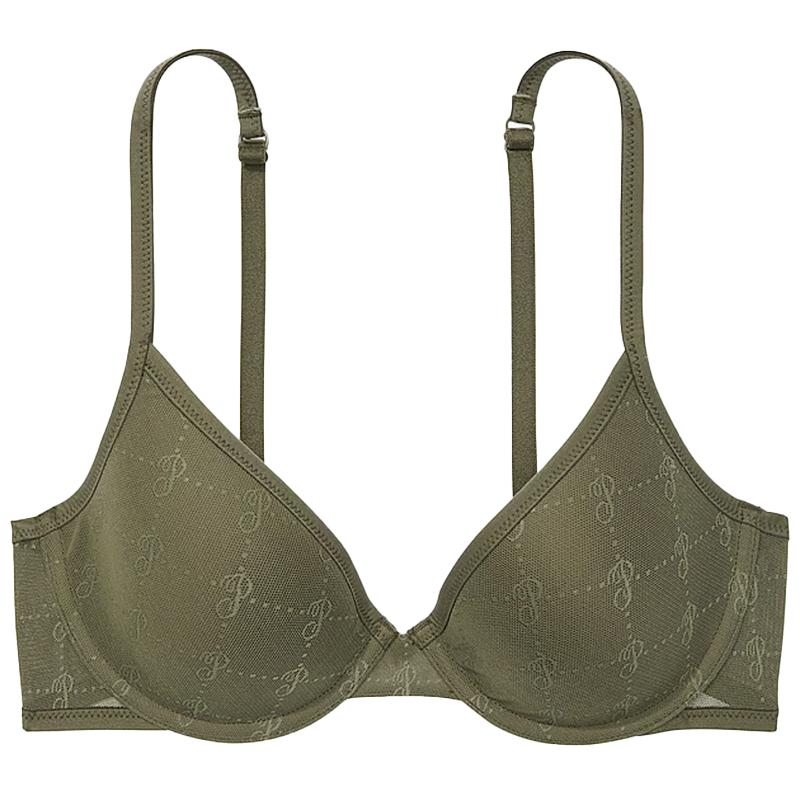 直降138|维多利亚的秘密 PINK Logo印花舒适薄款文胸女