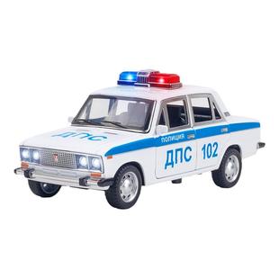 俄罗斯复古拉达轿车合金汽车模型仿真儿童声光回力玩具金属车